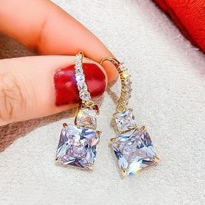 🔥 square Rhinestone Retro Earrings